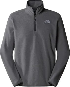 The North Face Men's 100 Glacier 1/4 Zip Fleece TNF Medium Grey Heather | Buy The North Face Men's 100 Glacier 1/4 Zip