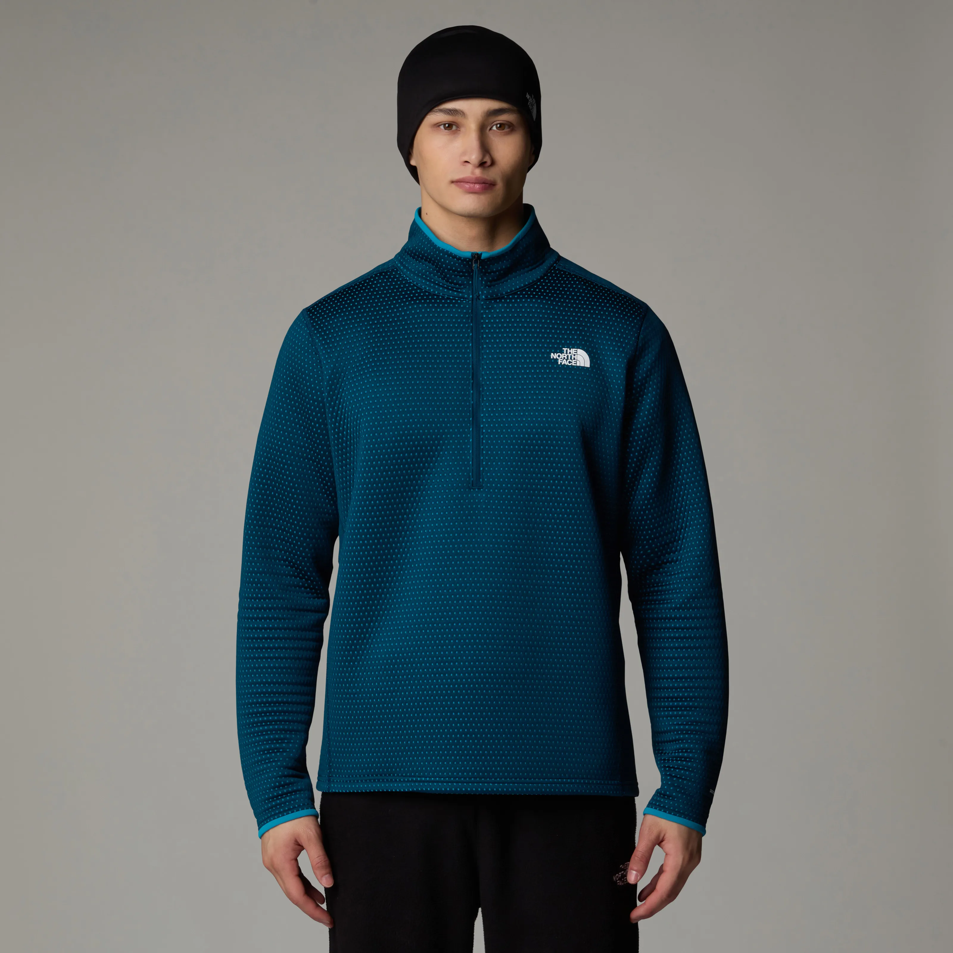 The North Face Men's Vertical Thermal 1/4 Zip Fleece Midnight Petrol | Buy The North Face Men's Vertical Thermal 1/4 Z