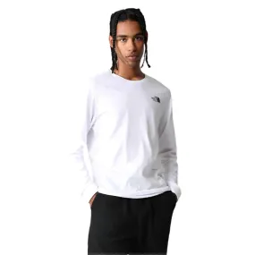 The North Face Simple Dome Men's Long Sleeve T-Shirt- White