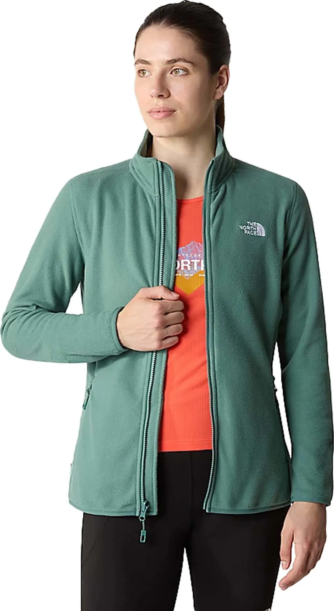 The North Face Women's 100 Glacier Full-Zip Fleece Dark Sage | Buy The North Face Women's 100 Glacier Full-Zip Fleece 