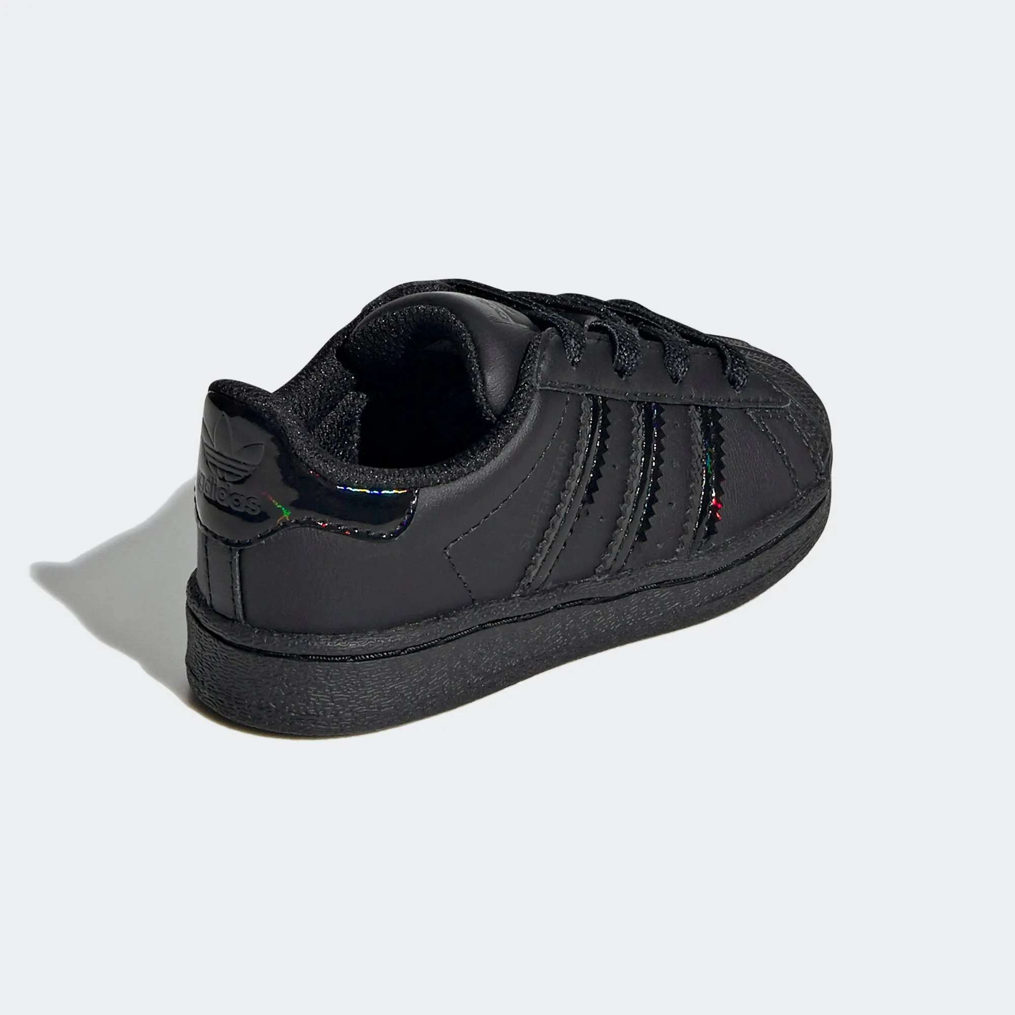 Toddler's adidas Originals Black Iridescent Superstar Shoes