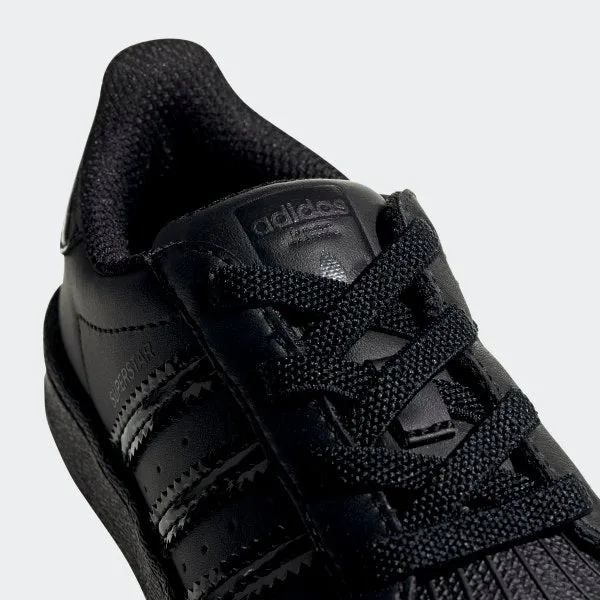 Toddler's adidas Originals Black Iridescent Superstar Shoes