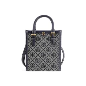     Tory Burch   Classic Monogram All-over Fabric And Leather Tote