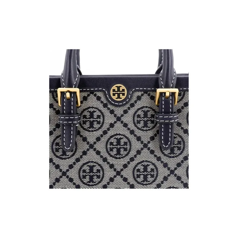     Tory Burch   Classic Monogram All-over Fabric And Leather Tote