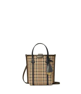 Tory Burch Perry Plaid Mini N/S Tote