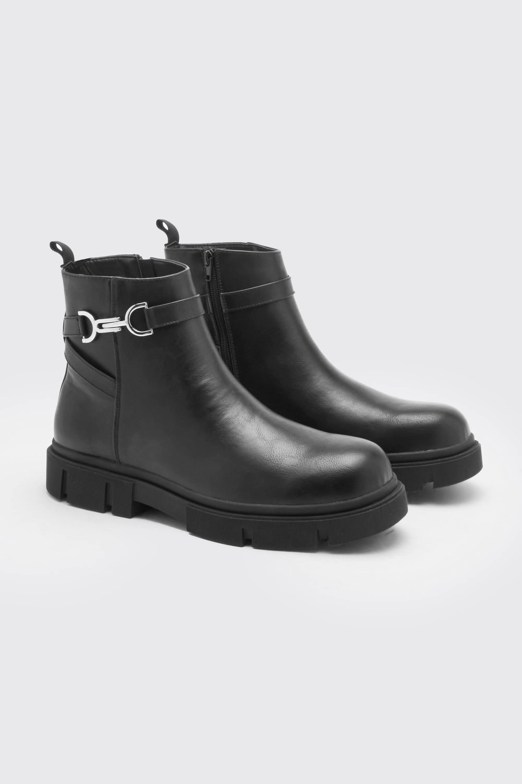 Track Sole Ankle Boot | boohooMAN UK