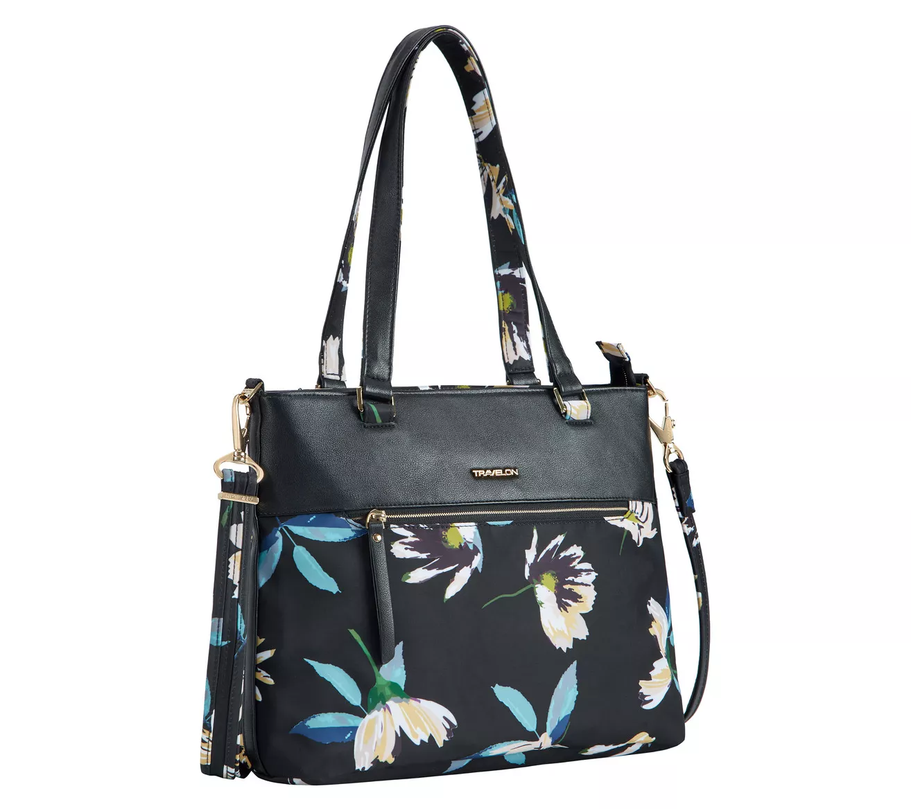 Travelon Anti-Theft Addison Tote-Midnight Floral