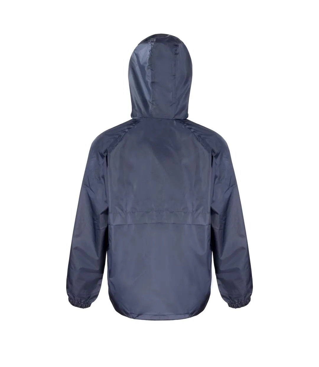 Unisex adult lined lightweight waterproof jacket navy Result Core