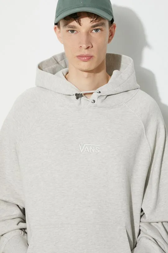 Vans cotton sweatshirt Premium Standards Hoodie Fleece LX men's beige color VN000GZ1RKZ1