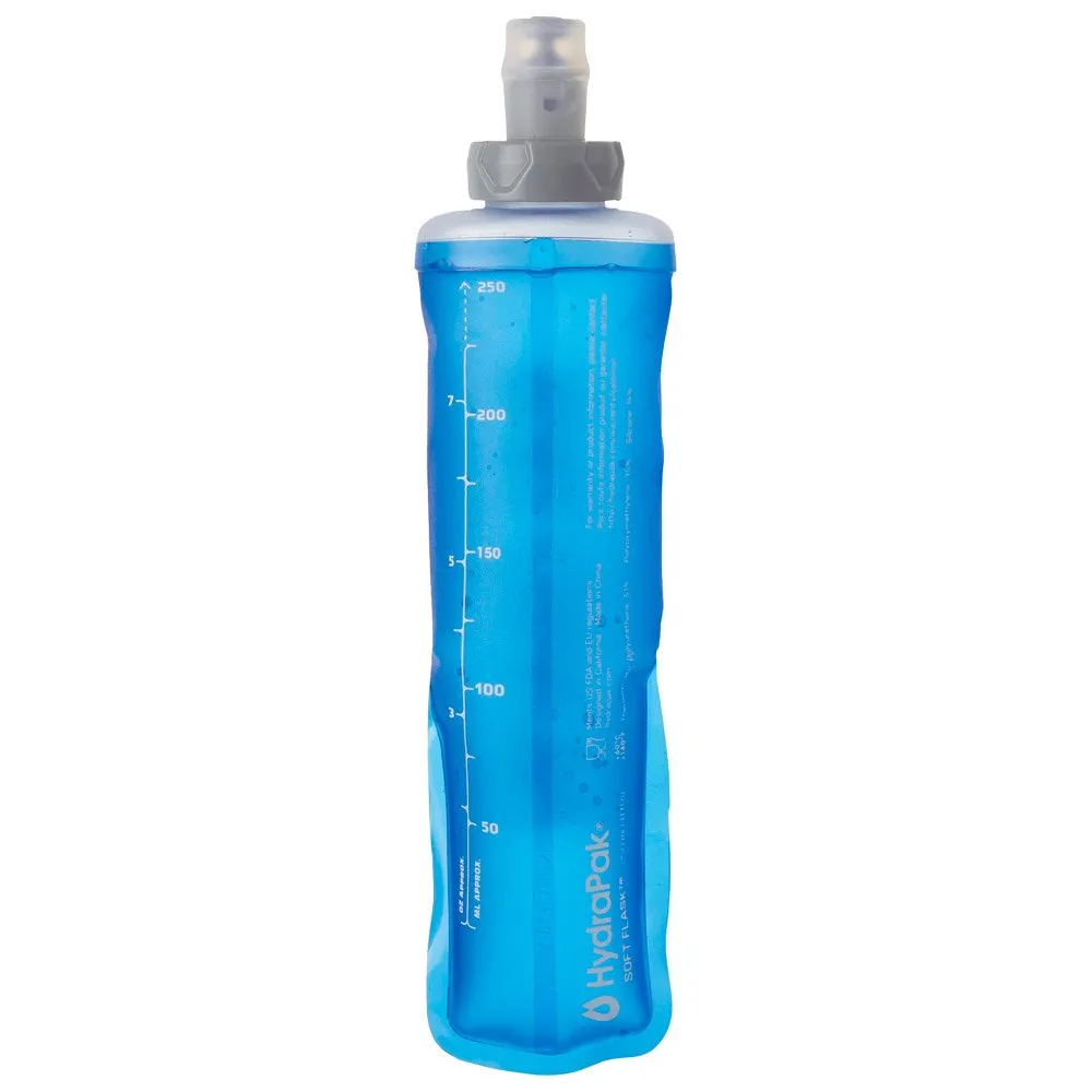 Water Bottle Salomon ---Soft Flask 250ml 8Oz 28mm Clear Blue