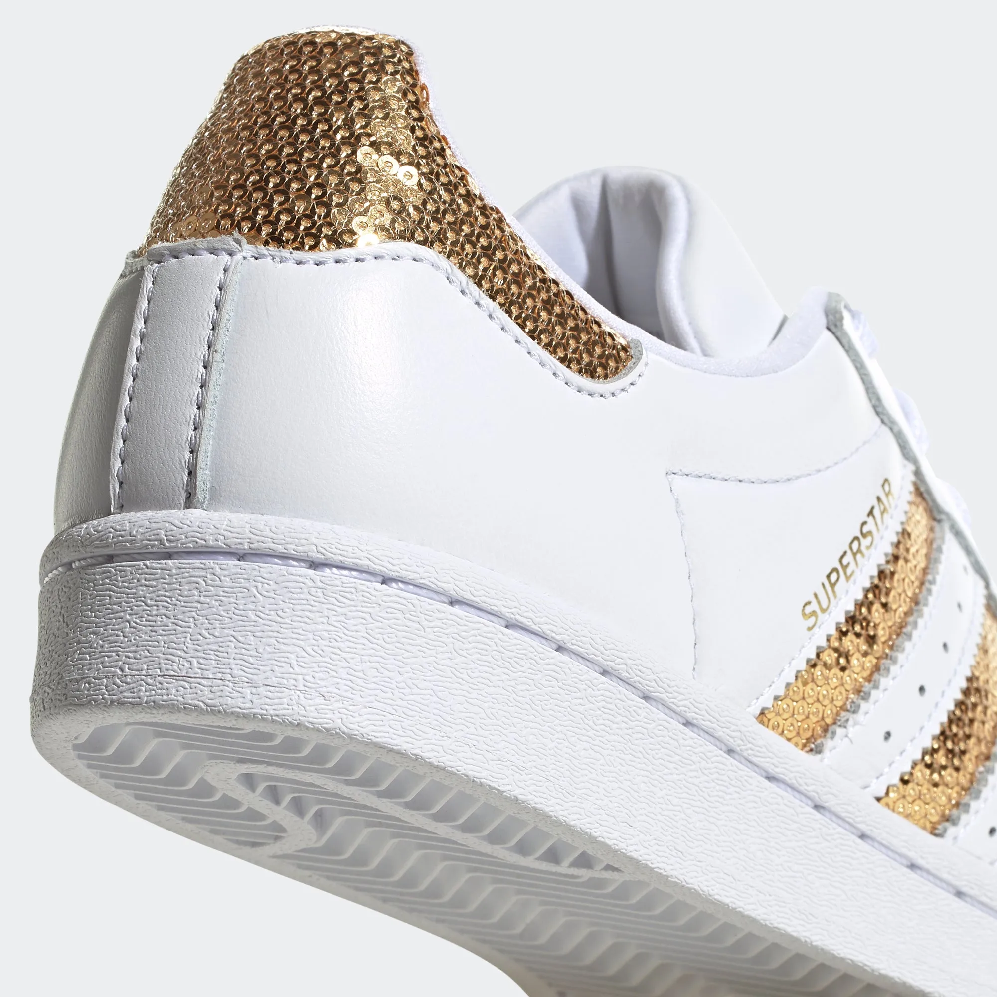 Women's adidas Originals Superstar Shoes White Gold