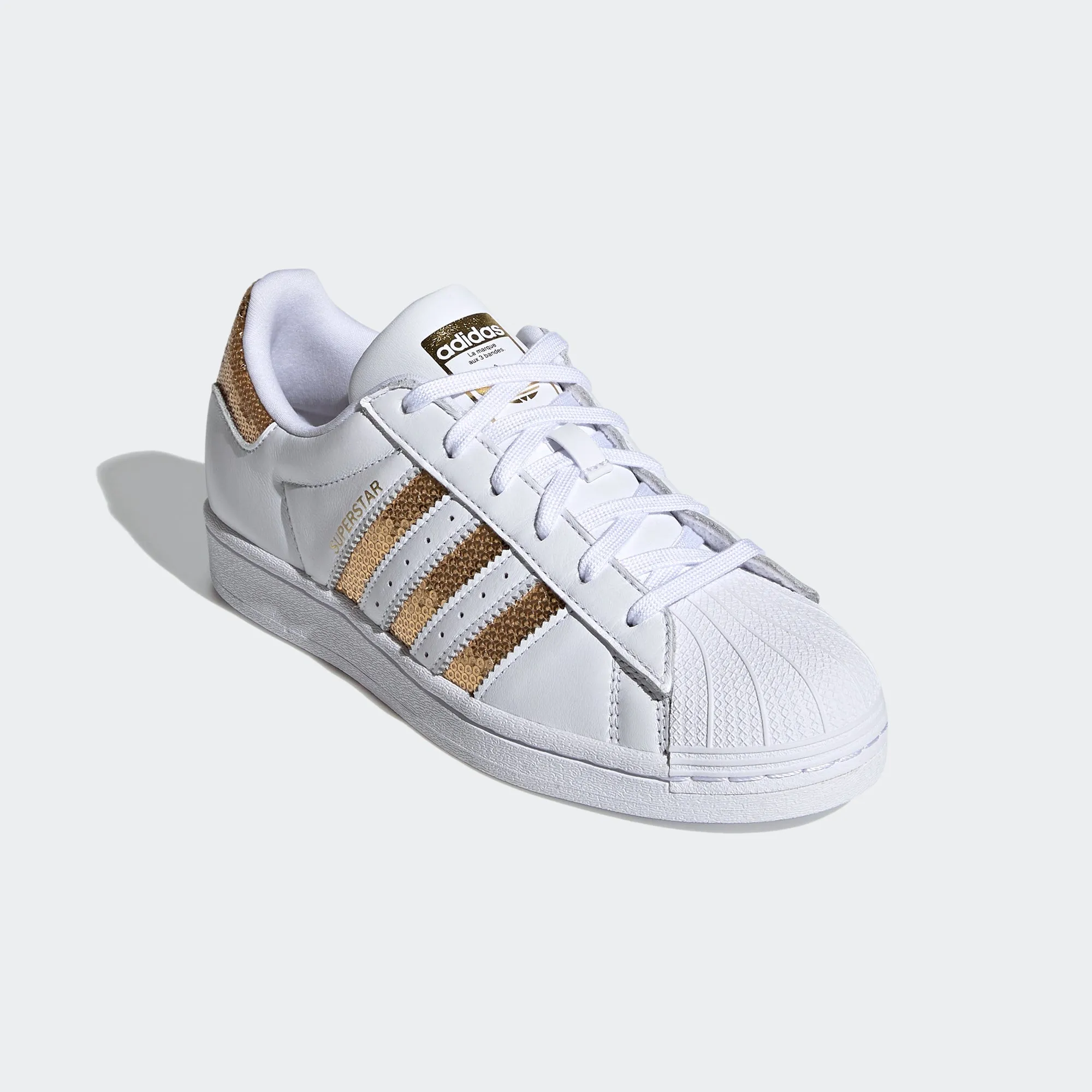 Women's adidas Originals Superstar Shoes White Gold