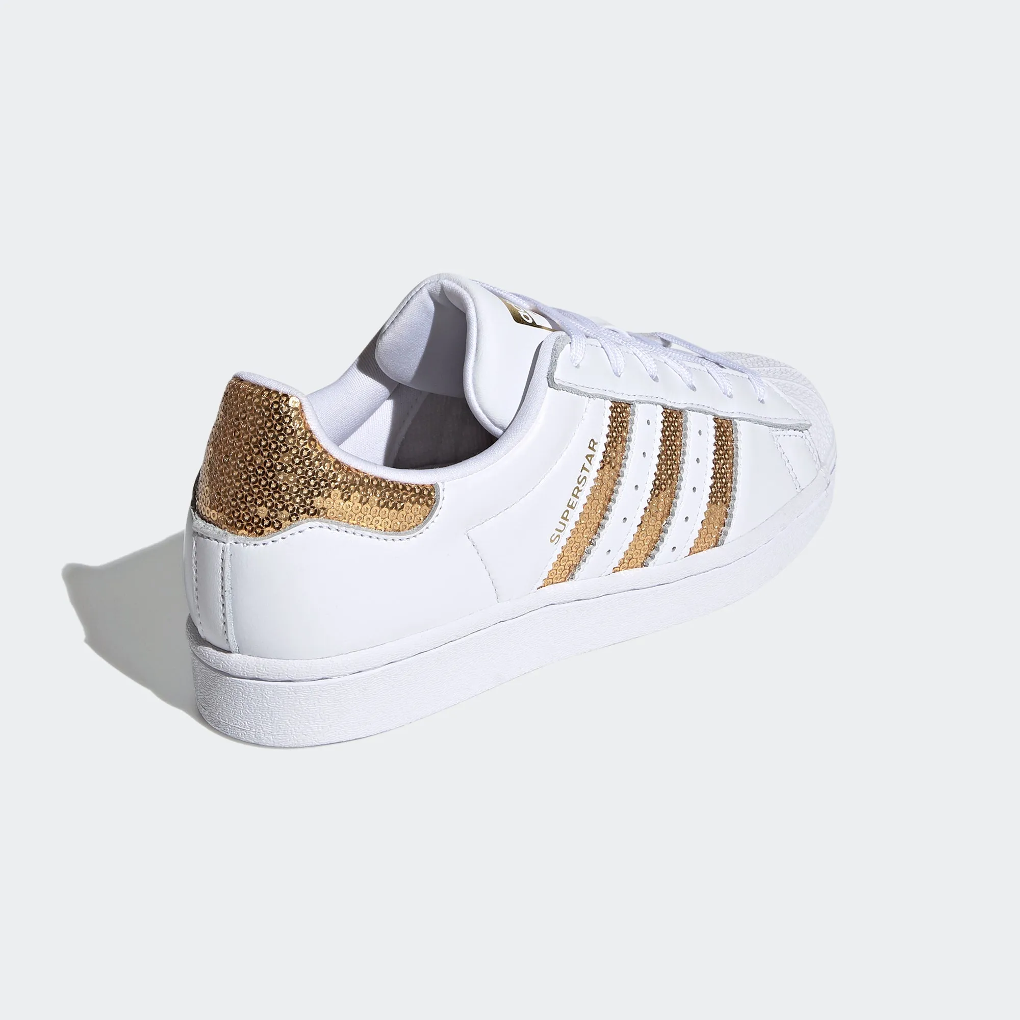 Women's adidas Originals Superstar Shoes White Gold