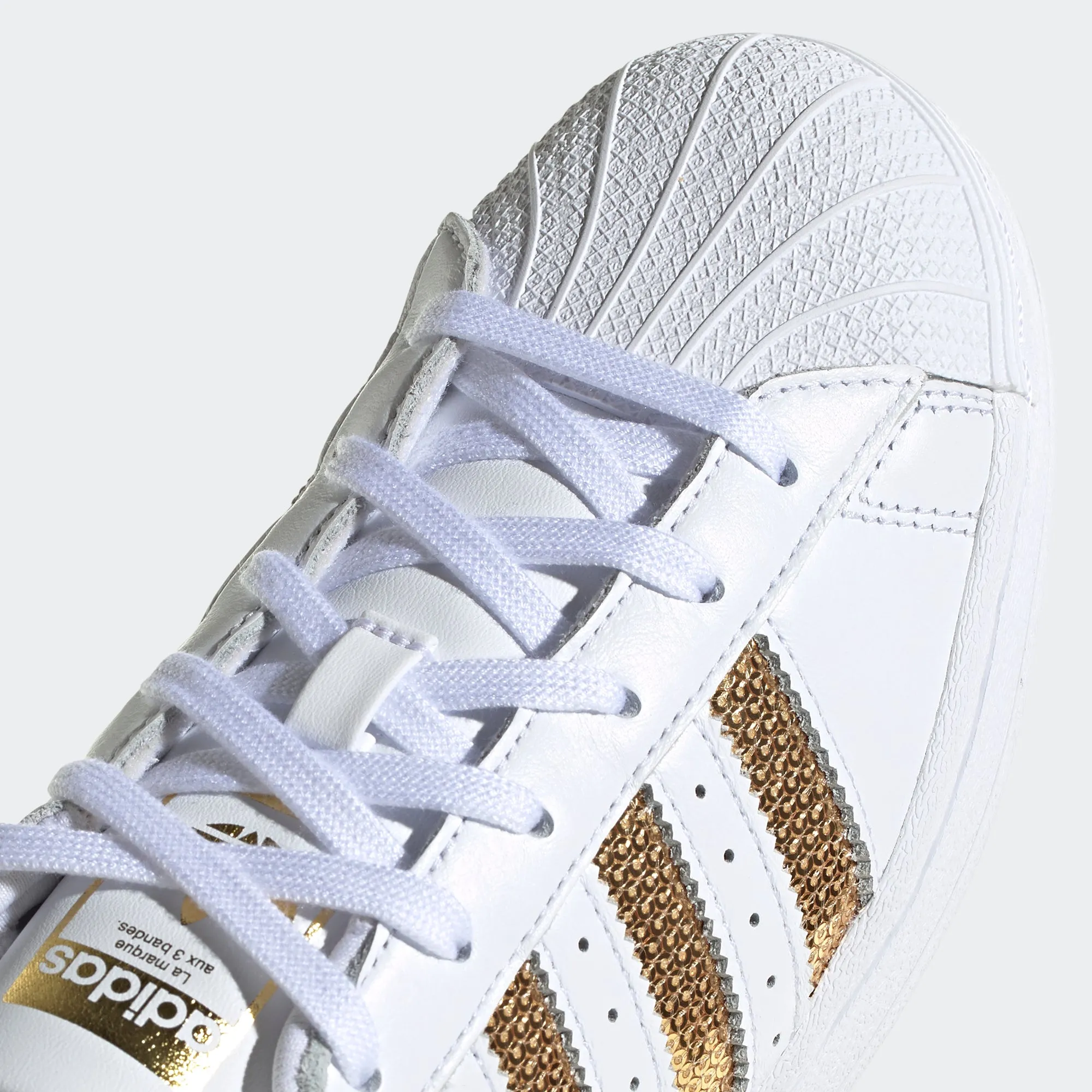 Women's adidas Originals Superstar Shoes White Gold