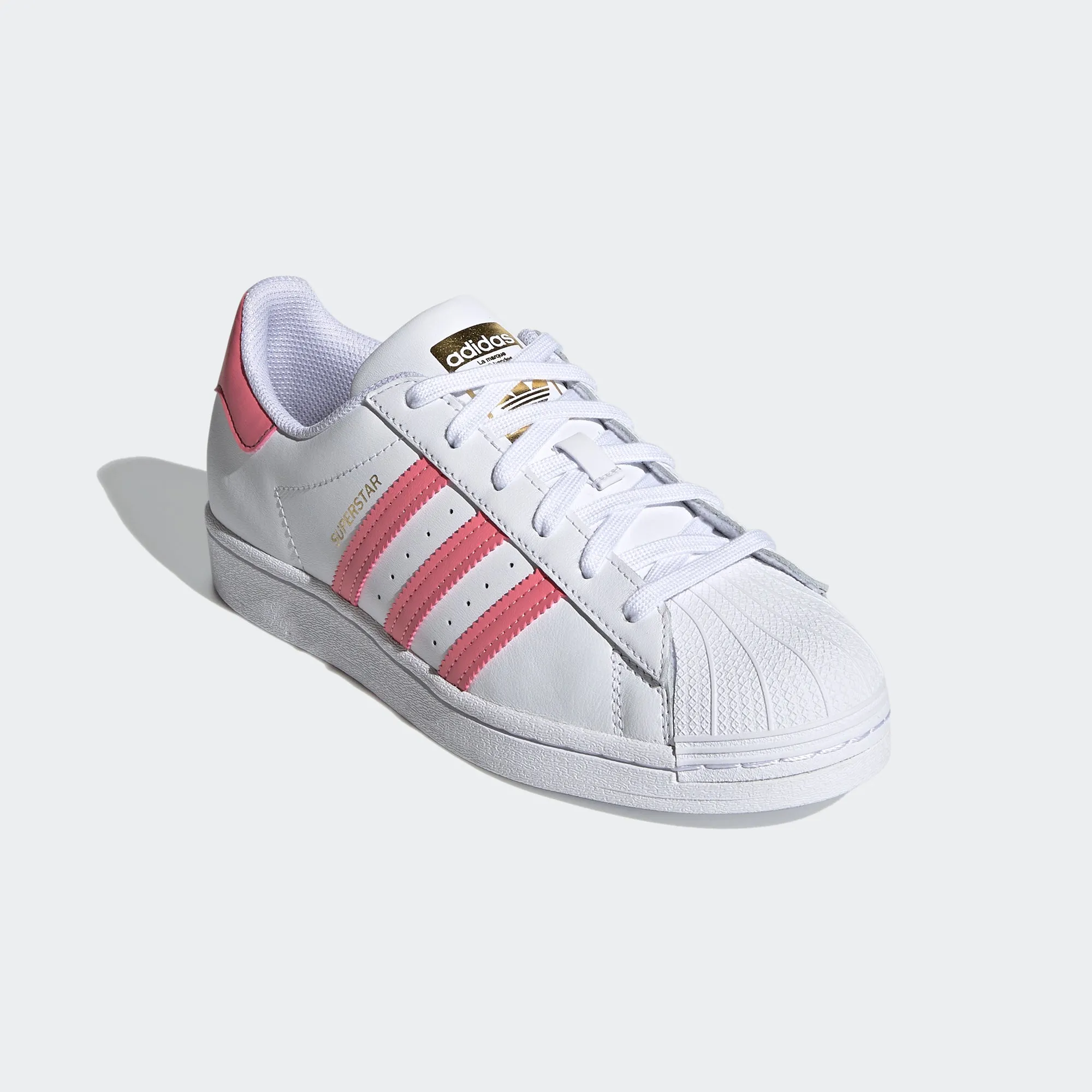 Women's adidas Originals Superstar Shoes White Pink