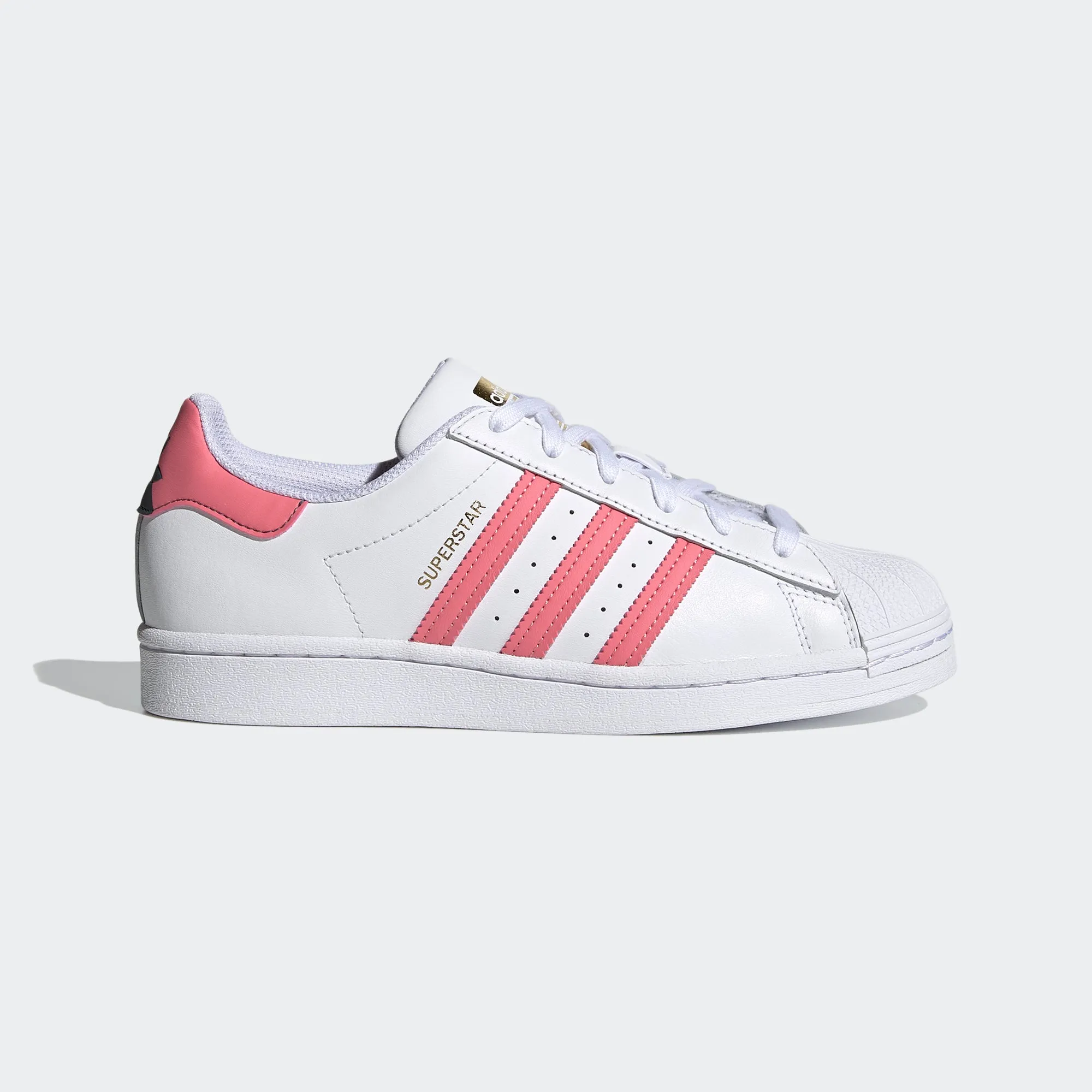 Women's adidas Originals Superstar Shoes White Pink