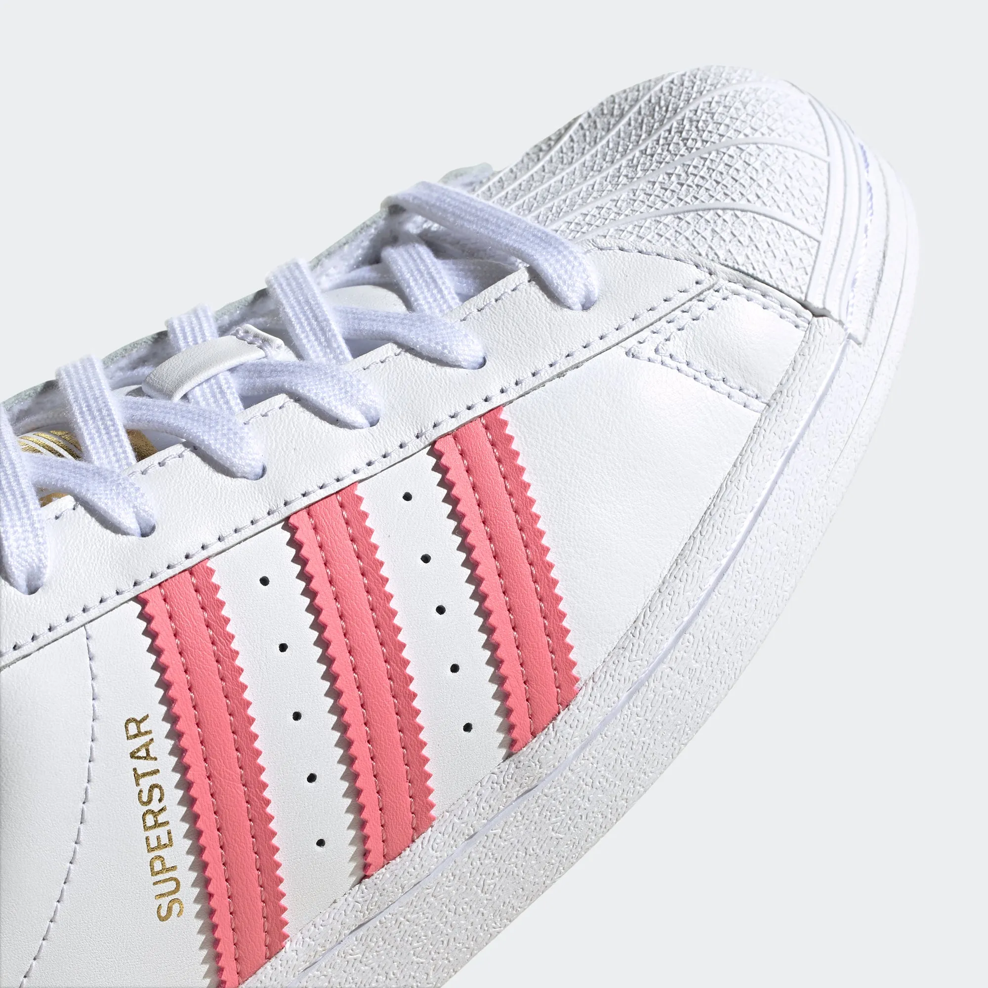 Women's adidas Originals Superstar Shoes White Pink