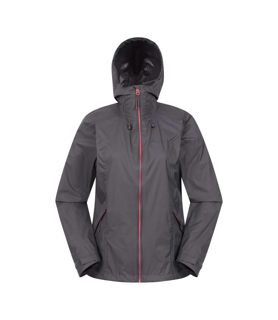 Womens/ladies swerve packaway waterproof jacket charcoal Mountain Warehouse